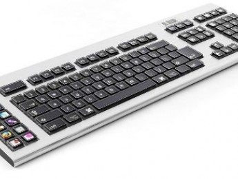 Un teclado de ordenador camaleónico