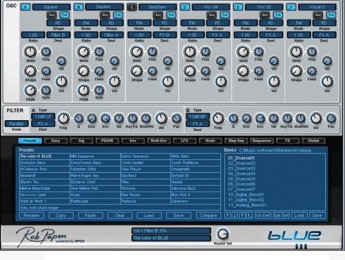 Versión 1.7 de Rob Papen Blue