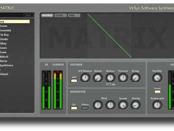 Nuevo plugin Virsyn Matrix Vocoder