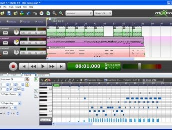 Mixcraft 4 añade soporte para instrumentos virtuales y MIDI