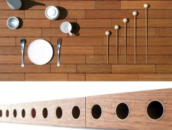 Una mesa musical para amenizar cenas y comidas