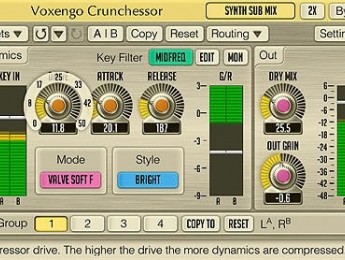 Compresor de pista Voxengo Crunchessor 2.0