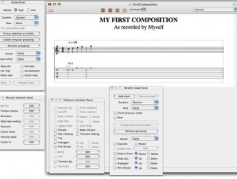 Tablatures 1.7 de Tellini para Mac