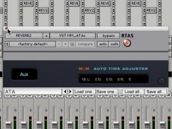 Auto Time Adjuster compensa la latencia de plugins en Pro Tools LE
