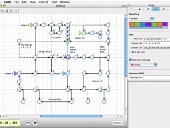 Nodal, un programa de música generativa para Mac