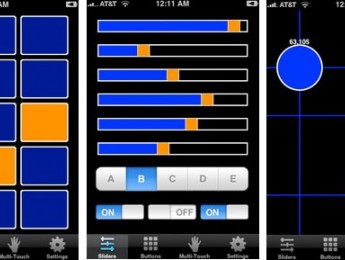 Control remoto OSCemote para iPhone e iPod Touch