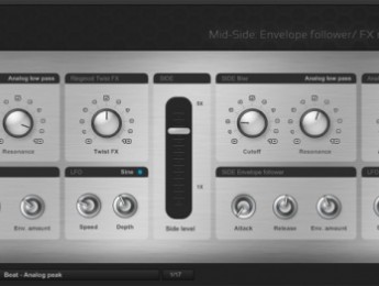 G-Sonique lanza Mid-Side Envelope follower FX multi-filter+ para Windows