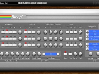 ToneBytes presenta Bleep, un sintetizador gratuito para Windows