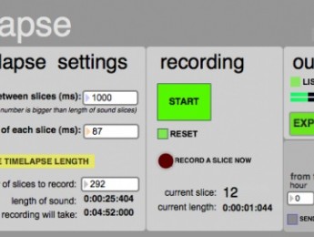 PhonoLapse, nueva herramienta para crear un time-lapse fonográfico