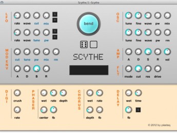 Plastaq Scythe, un sintetizador gratuito para OS X