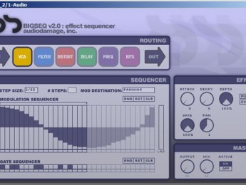 Audio Damage muestra una captura de BigSeq2