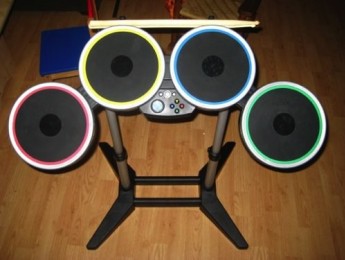 La batería Rock Band convertida en controlador MIDI