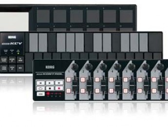 Nanocontroladores de Korg en color negro