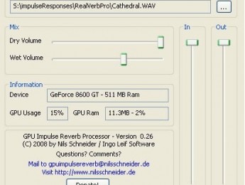 Una reverb que se carga en la tarjeta gráfica