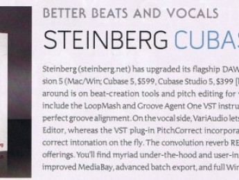 Primeras imágenes de Cubase 5