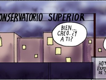 Tesis en una exposición