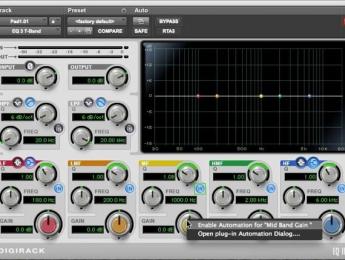 Automatización de plugins en Pro Tools