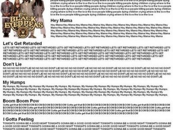 Grandes letristas de la historia de la música presenta: The Black Eyed Peas