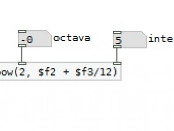 Pure Data: Algoritmo que permite obtener los 12 tonos de una escala