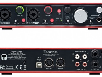 Focusrite presenta la interfaz USB Scarlett 2i4