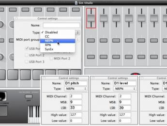 Control mediante NRPNs en MIDI