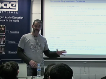 SAE Session de Jaume Fernández sobre sonido directo
