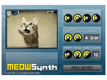 Divertido sinte gratuito MeowSynth de Knobster