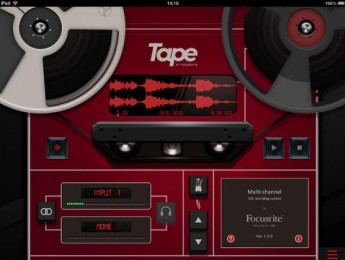 Focusrite Tape, una app gratuita de grabación para iPad