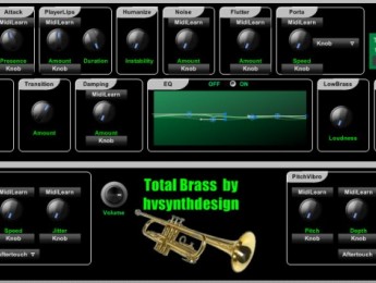 Nuevo sinte Total Brass de HV Synth Design