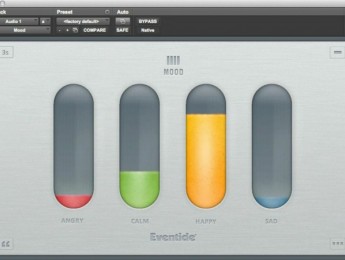 Eventide Mood, un plugin que analiza el contenido emocional de la música
