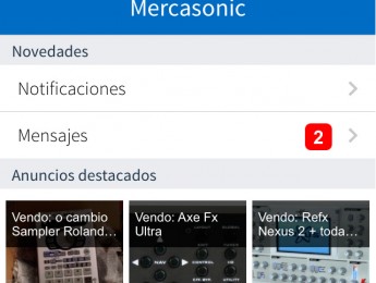 Ya disponible la app de Mercasonic para iOS 7