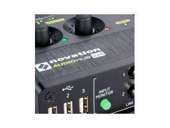 Audiohub 2x4 de Novation, interfaz y hub USB a la vez