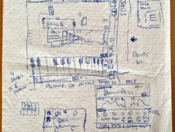 La servilleta en la que HALion tomó forma