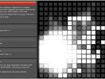 ToneMatrix: pulsar, arrastrar y sonar