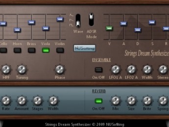 NUSofting anuncia Strings Dream Synthesizer