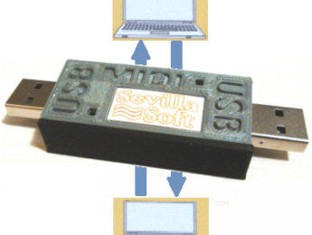 De host a host con MIDI USB-USB de Sevilla Soft