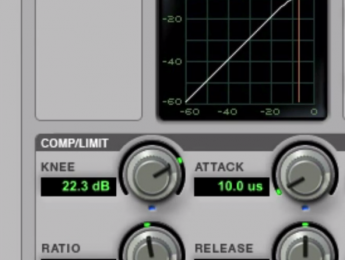 La compresión: attack y release