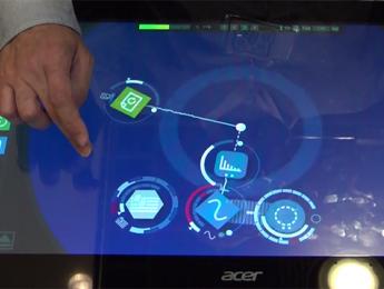 Reactable Live! en pantalla multitáctil