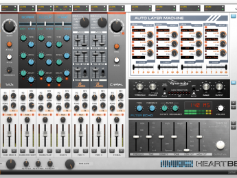 Softube Heartbeat, un collage de varias cajas de ritmo