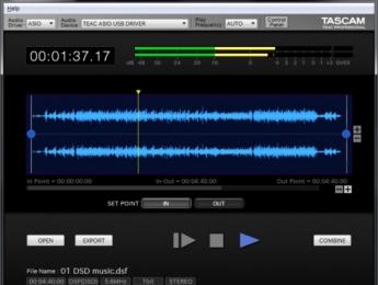 Tascam Hi-Res Editor, una aplicación gratuita para trabajar con formatos de alta resolución