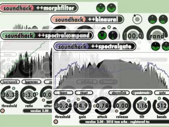 Segunda versión de los clásicos Spectral Shapers de soundhack