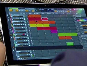 Demostración de una versión multi-touch de Bitwig para Windows