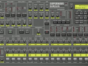 SuperWave Sirius, filtros a lo Moog para renovar Tarkus