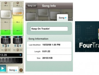 La segunda versión de FourTrack, el cuatro pistas del iPhone