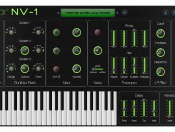 Viktor NV-1, sinte Web MIDI gratuito de código abierto