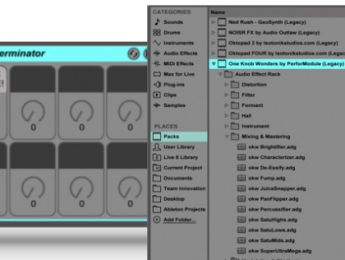 One Knob Wonders, 64 efectos de Isotonik para Ableton Live