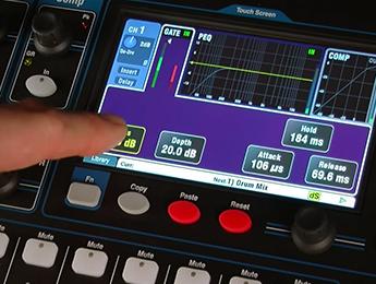 Procesamiento de canal, memorias y control DAW con los mezcladores Qu de Allen & Heath