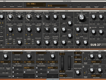 Moog Sub 37 ya tiene editor en plugin