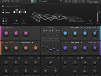 iZotope VocalSynth, plugin de efectos vocales para música electrónica