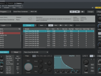 PreSonus Studio One mejora su sampler con Presence XT Editor